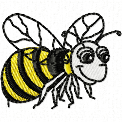 Bees Embroidery Design 5 Bees Embroidery Design 5
